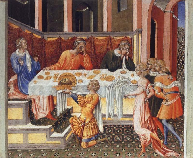 Giovanni di Paolo The Feast of Herod China oil painting art